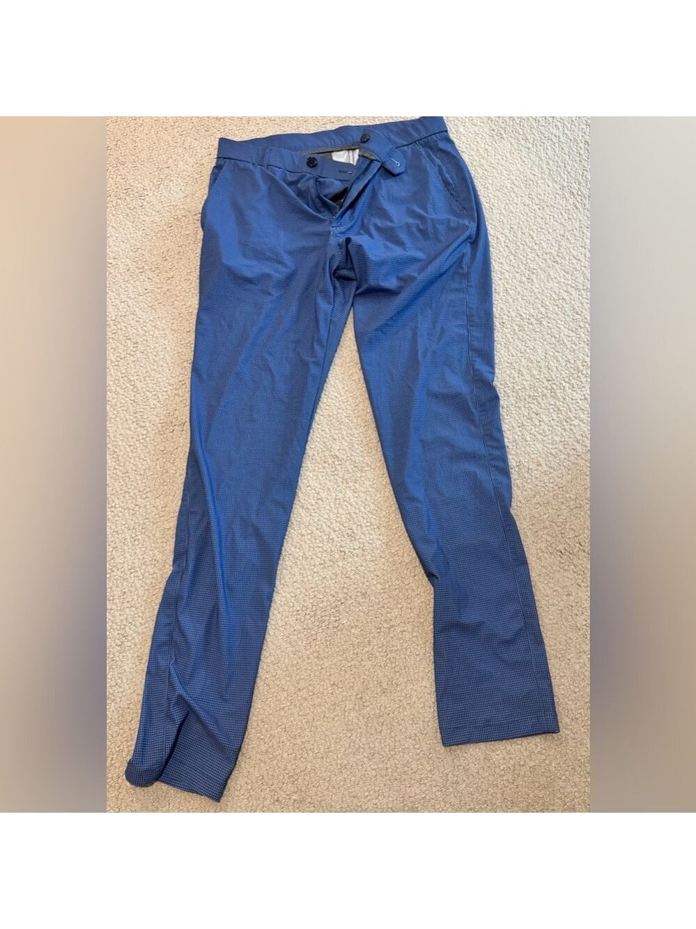 Greyson Checkered Blue Pants 32/32